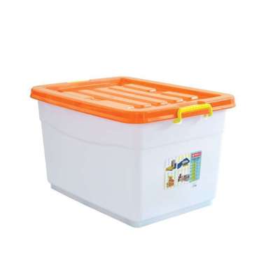 Lion Star Wagon Tempat Penyimpanan / Container 125 Ltr / Liter / L ORANGE