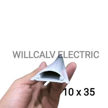 Nichi Wiring Cable Duct Curve 10 X 35 panjang 1 meter / Cable Duct lantai pelindung kabel 10 X 35