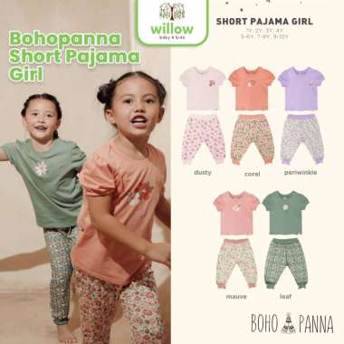 Piyama Anak - Bohopanna Short Pajama Girl 1Y Coral