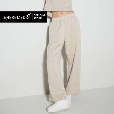 Energized Pants Neoprene Effect Wide Leg Flared 501-110111 XL Light Grey