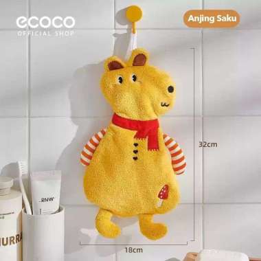 ECOCO Hand Towel - Handuk Tangan untuk Dapur dan Kamar Mandi, Tebal, Menyerap Air, Cepat Kering, Tid