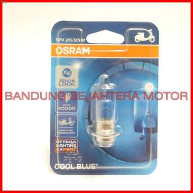 BOHLAM LAMPU HALOGEN BIRU GRAND 12V.25 / OSRAM