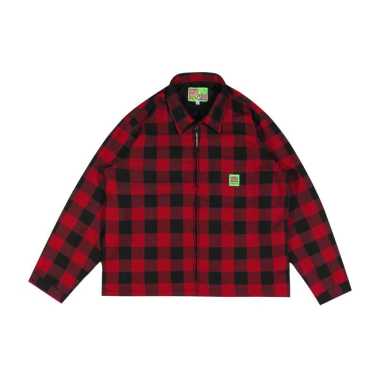 Shining Bright Home Work Jacket Navy - Red L