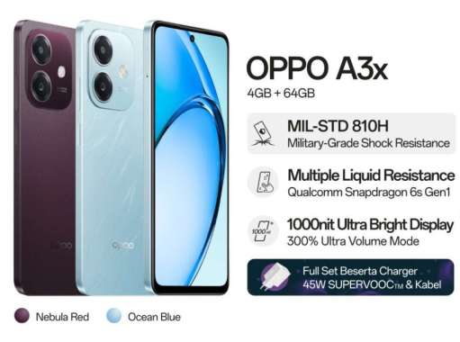 OPPO A3x RAM 8/64GB BIRU