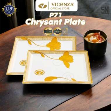 Vicenza P71 Piring Chrysant Lily