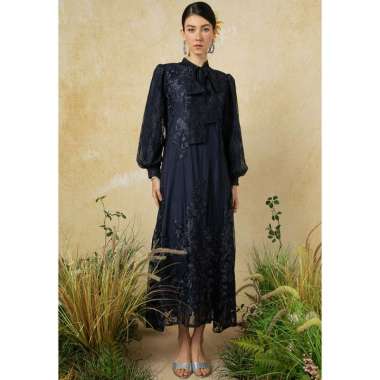 Zalia Aurora Sequin Dress Wanita M Midnight Blue