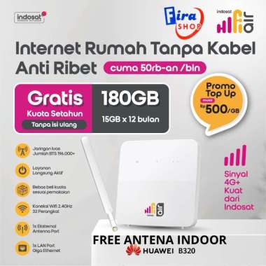 Modem Wifi Indosat Hifi Air Huawei B320 High Speed 4G+ Free Kuota