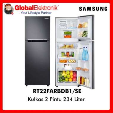 SAMSUNG RT22FARBDB1 - KULKAS 2 PINTU INVERTER 234L RT 22FARBDB1 SE