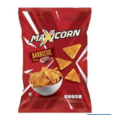 Maxicorn tortilla chips BBQ / roasted corn 55 gram bbq