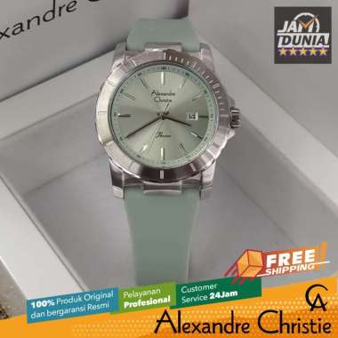 JAM TANGAN WANITA ALEXANDRE CHRISTIE WANITA ORIGINAL 6141 AC6141 AC 6141 GREEN JAM TANGAN AC WANITA 