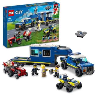 LEGO City - 60315 Police Mobile Command Truck Set Building Kid Toy Motorcar Trailer Drone Town Cente