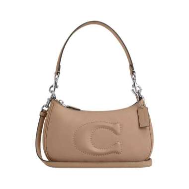 Coach Teri Shoulder Bag Silver Taupe