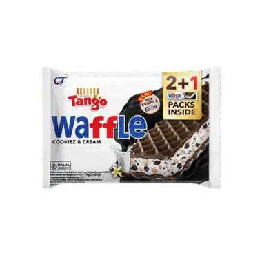 Tango wafer waffle choco hazelnut / cookies and cream isi 3 x 25 gram cookies & cream