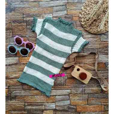 Adwadns_shop Baju Rajut Anak Perempuan Polo Blaster Atasan Rajut Anak mini dress rajut anak usia 1- 