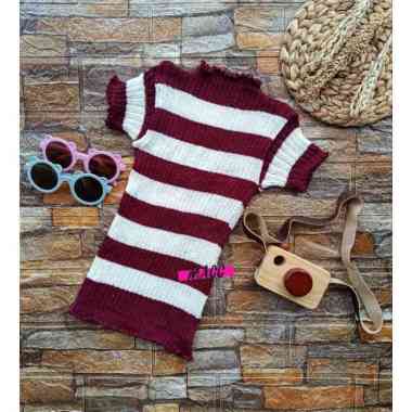 Adwadns_shop Baju Rajut Anak Perempuan Polo Blaster Atasan Rajut Anak mini dress rajut anak usia 1- 
