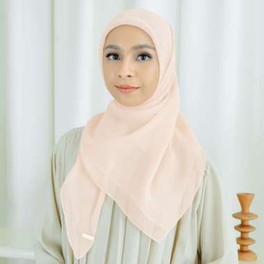 Lozy Hijab - 165K Get 2 Kirana Paris Plain Japan (Hijab Segiempat Paris Japan Premium) Champagne