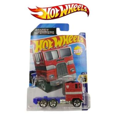 Hot Wheels Optimus Prime Truck Transformers 2025 Merah Balap Movies