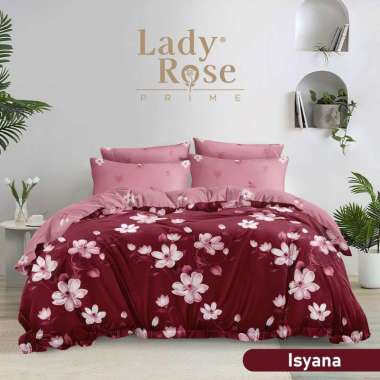 MURAH!! Bedcover Set LADY ROSE PRIME King Ukuran 180x200 cm BY INTERNAL GRUP Original Kualitas Premi