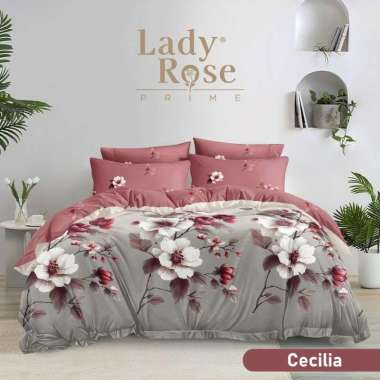MURAH!! Bedcover Set LADY ROSE PRIME King Ukuran 180x200 cm BY INTERNAL GRUP Original Kualitas Premi
