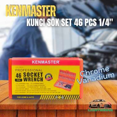 Kenmaster Kunci Shock Set 46 Pcs + Box Kunci Shock KENMASTER BOX