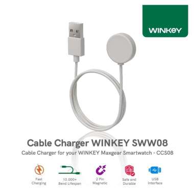 WINKEY Smartwatch Wirelss Magnetic USB Charger - SWW08