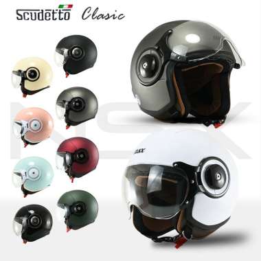 Helm Bogo Nsx Scudetto Retro Dewasa Wanita Pria Motor Sni Helem Terbaru