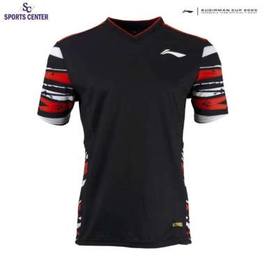 New Kaos / Jersey Badminton Lining Player Series Sudirman Cup ATSUB29-1 / ATSUB29 Black 3XL