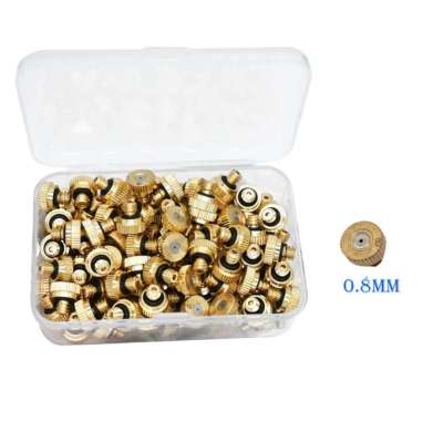 Mist Nozzle 0.1mm - 0.8mm Head Misting Kuningan Sprinkler 0.8mm
