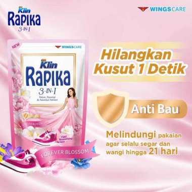 Rapika pelicin pewangi & pelembut pakaian sakura & strawberry / lavender splash / forever blossom 30