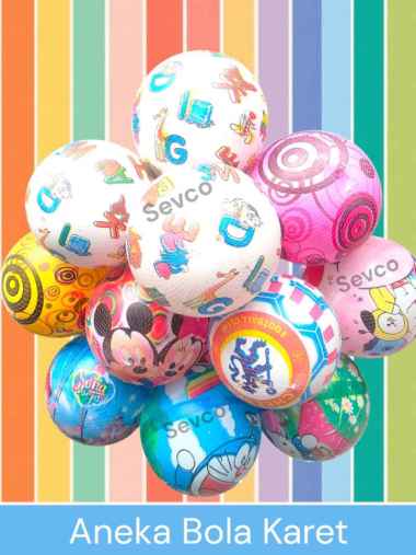 Bola Karet Anak Anak/ Mainan Bola Kaki Karet Anak