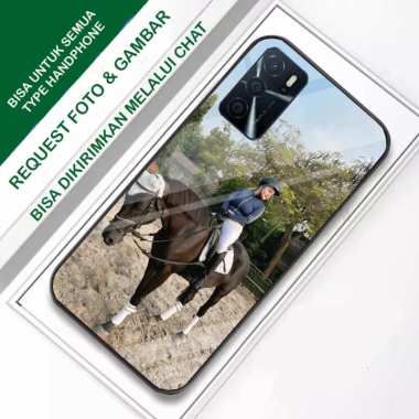 Custom Case 2D Casing HARDCASE Tempered Glass Cover Belakang Hp Oppo RENO 4, RENO 2F, F5, A54 TYPE H