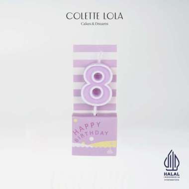 Colette Lola Number Candles Number 8