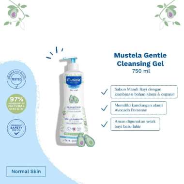 Mustela Bebe Gentle Cleansing Gel 750 ml - Sabun Mandi Bayi