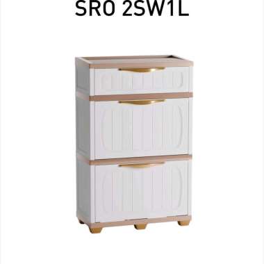 RAK SEPATU PLASTIK OLYMPLAST SRO 2SW1L BUBBLEWRAP 1 LAPIS SRO 2W1L