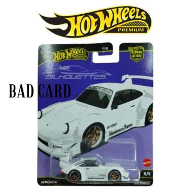 Hot Wheels Premium RWB Porsche 930 Silhouettes Putih Bad Card Kerut