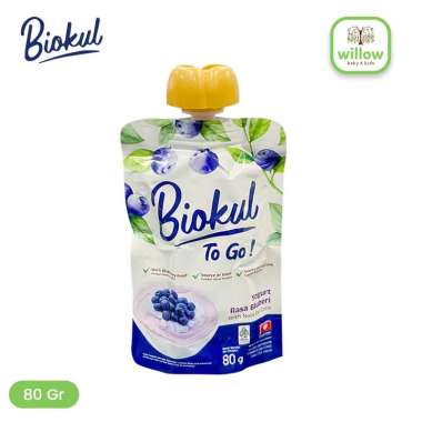 Yogurt Minuman Instan - Biokul Yogurt To Go 80Gr Blueberry