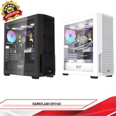 DARKFLASH DF2100 ATX PC Case | Luxury ATX PC Case | Casing Pc Gaming White