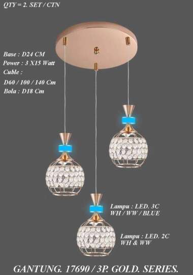 LAMPU HIAS 17690/3P GD