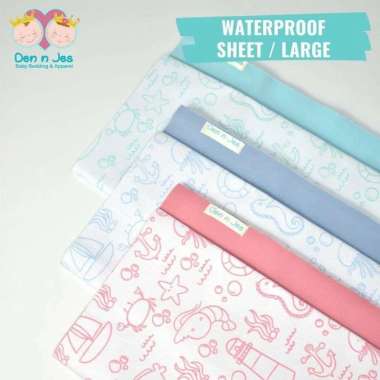Den N Jes Perlak Bayi Waterproof 95x75cm – Alas Ompol / Tatakan Ganti Popok Anti Air - Lavie Baby Ho