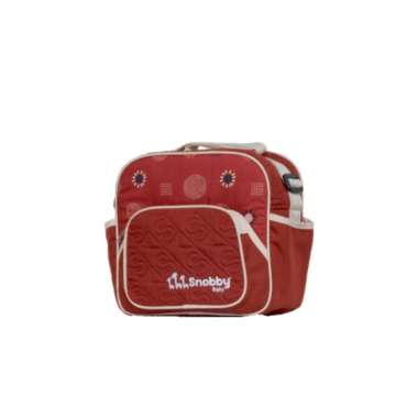 Snobby Tas Bayi Belva Series – Stylish & Fungsional untuk Ibu Aktif - Lavie Baby House kecil red