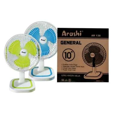 Kipas Angin Meja Desk Fan 8 Inchi 10 inchi Arashi AR138 10 Inchi
