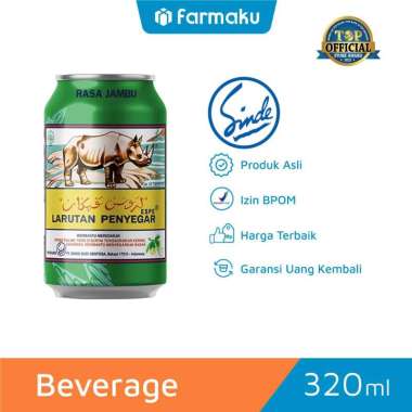 Larutan Penyegar Cap Badak Jambu Kaleng 320 ml