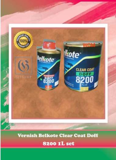 Pernis Vernish Belkote Clear Coat Doff 8200 1L set