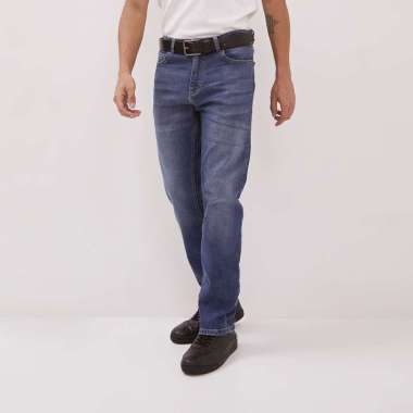 DUST Celana Straight Jeans Baril Blue (DM.3105) XL