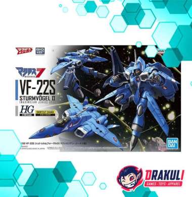 BANDAI Plamo HG VF-22S Sturmvogel II (Maximillian Jenius Use)