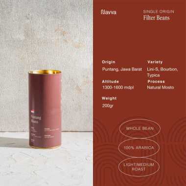 200 gr Filter Beans Arabica Manual Brew Puntang Mosto / Biji Kopi Sangrai Arabika V60 - Biji Biji Ko