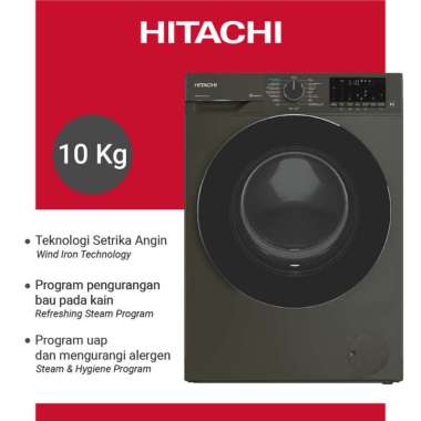 HITACHI Mesin Cuci Front Loading 10 Kg BD-100YFVEM
