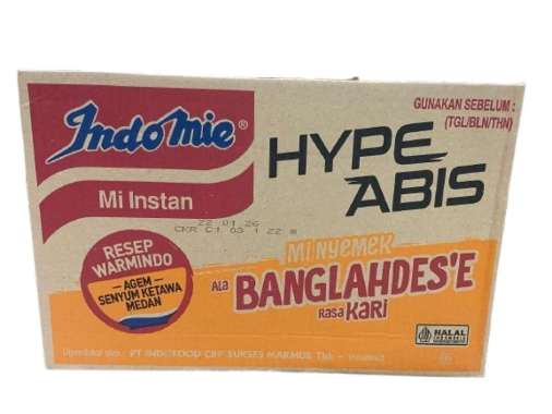 INDOMIE MI INSTAN HYPE ABIS MI NYEMEK ALA BANGLAHDES'E RASA KARI 80GR DUS