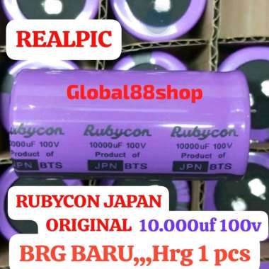 Hrg 1 pcs 10000uf 100v RUBYCON JAPAN ORIGINAL 10000MK 100V 10000uf100v 10000mk100v 10.000uf100v 10.0
