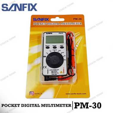 SANFIX PM30 POCKET DIGITAL MULTIMETER - SANFIX MULTI METER SAKU PM 30 ORIGINAL